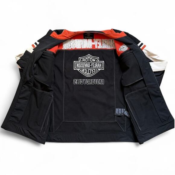 Harley-Davidson Mens Reg 2XL Colorblock Soft Shell Jacket 98405-19VM - Picture 3 of 12